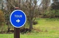 Auto Tour Sign at Antietam National Battlefield Royalty Free Stock Photo